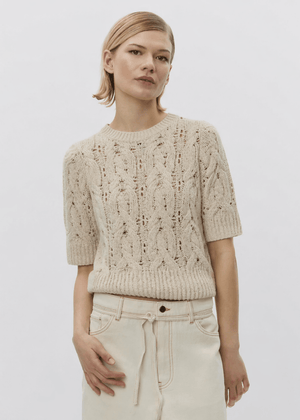 Doria Knit Top in Jet Stream from DAY BIRGER ET MIKKELSEN at Edito boutique