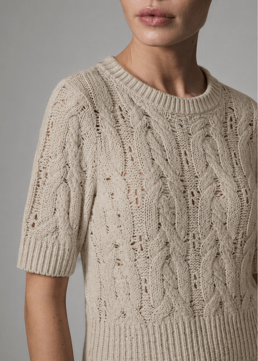 Doria Knit Top in Jet Stream from DAY BIRGER ET MIKKELSEN at Edito boutique
