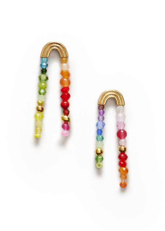 Double Rainbow Earrings in Gold from ANNI LU at Edito boutique