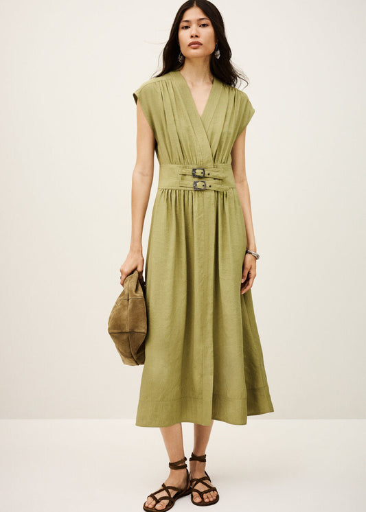 Dove Dress in Khaki from Ba&sh