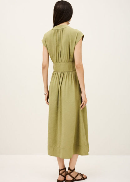 Dove Dress in Khaki from BA&SH at Edito boutique