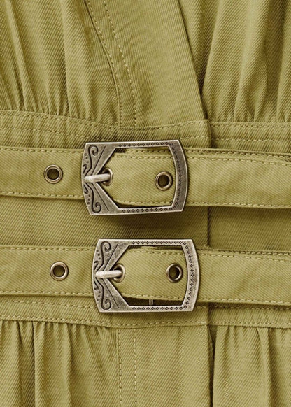 Dove Dress in Khaki from BA&SH at Edito boutique
