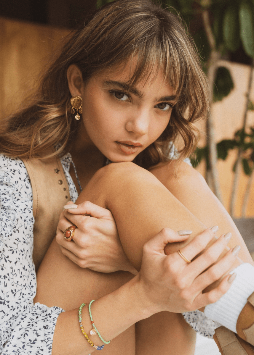 Dream Catcher Earrings in Gold from ANNI LU at Edito boutique