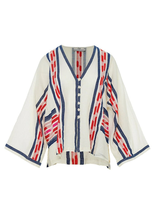 Dreamy Shirt in Navy/Red from DEVOTION TWINS at Edito boutique