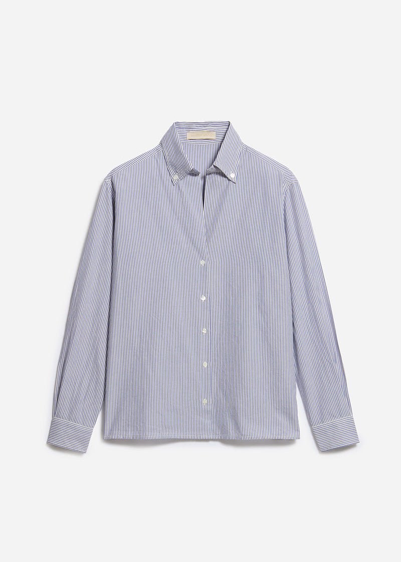 Druyat Shirt in White/Blue from VANESSA BRUNO at Edito Boutique