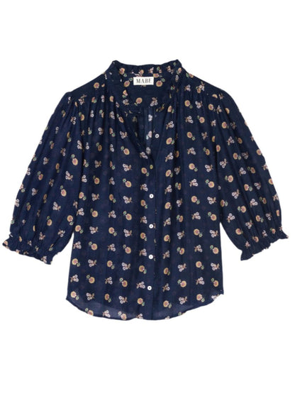 Dulcie Top in Blue from M.A.B.E at Edito boutique