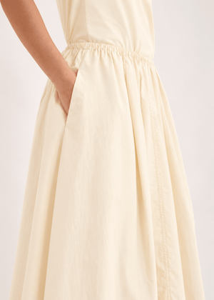 Edison Crushed Cotton Skirt in Berg from JAC + JACK at Edito Boutique