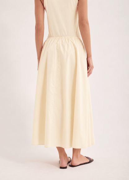 Edison Crushed Cotton Skirt in Berg from JAC + JACK at Edito Boutique
