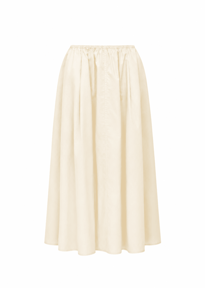 Edison Crushed Cotton Skirt in Berg from JAC + JACK at Edito Boutique