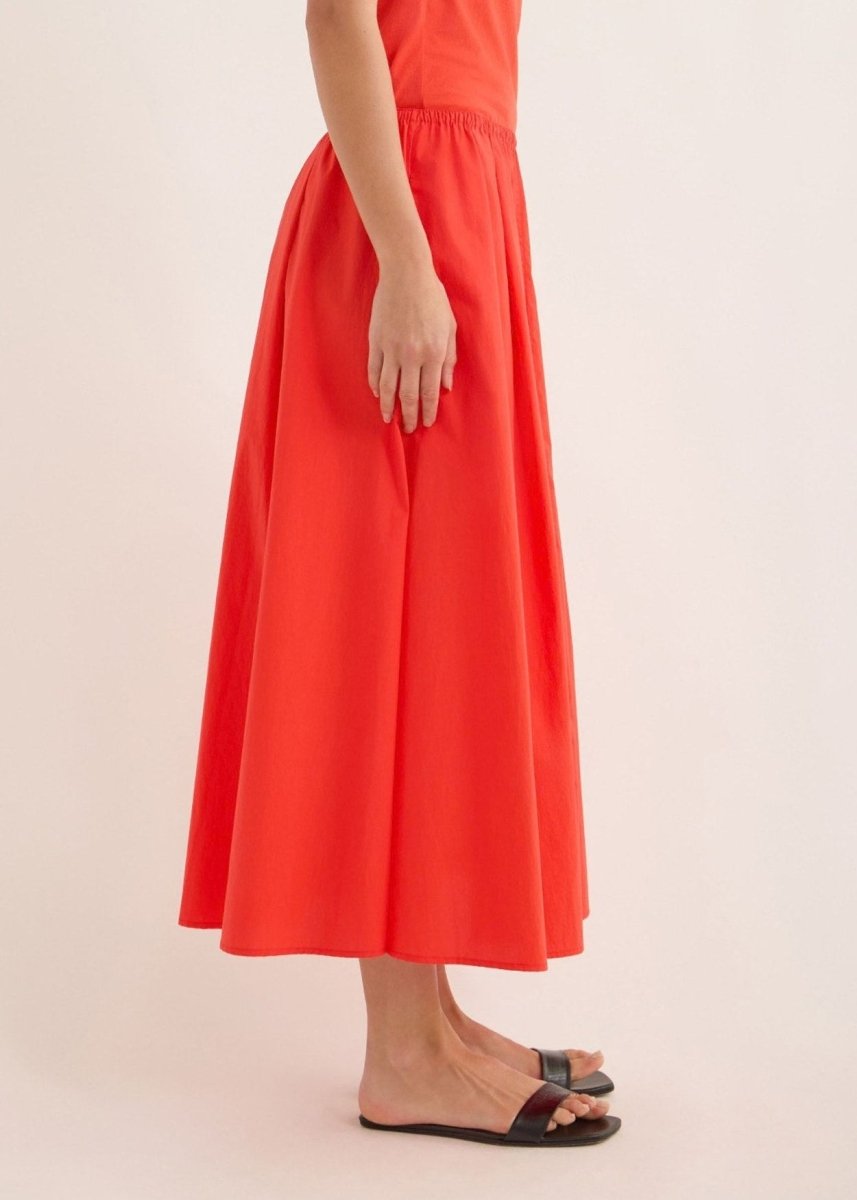 Edison Crushed Cotton Skirt in Rouse from JAC + JACK at Edito Boutique