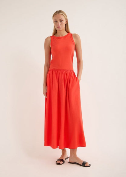 Edison Crushed Cotton Skirt in Rouse from JAC + JACK at Edito Boutique