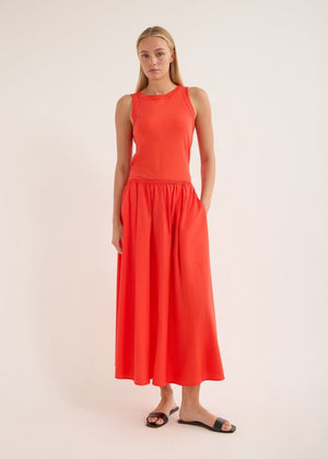 Edison Crushed Cotton Skirt in Rouse from JAC + JACK at Edito Boutique