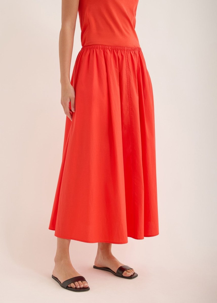 Edison Crushed Cotton Skirt in Rouse from JAC + JACK at Edito Boutique