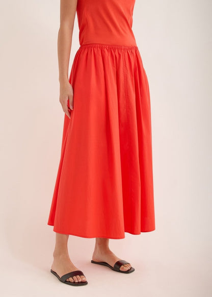 Edison Crushed Cotton Skirt in Rouse from JAC + JACK at Edito Boutique