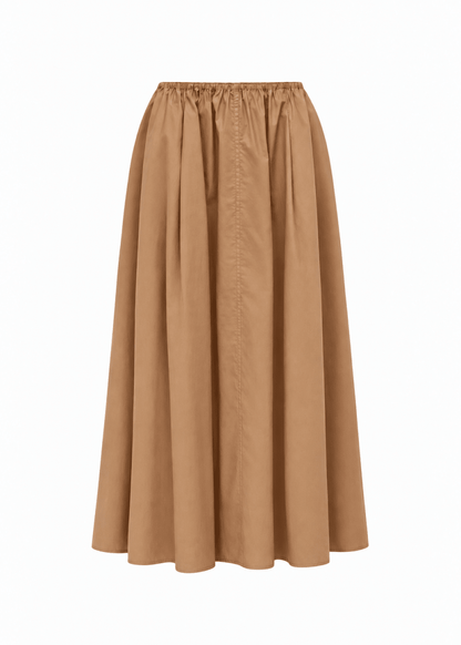 Edison Crushed Cotton Skirt in Saffa from JAC + JACK at Edito Boutique