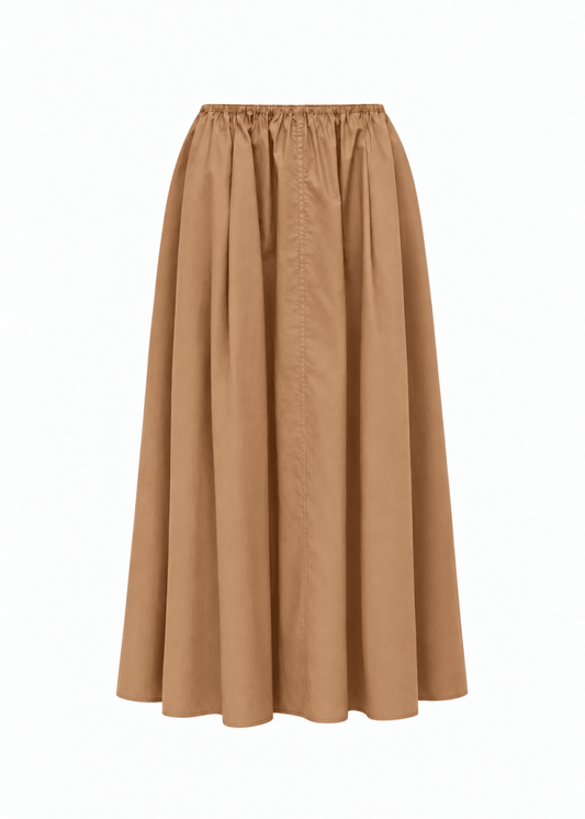 Edison Crushed Cotton Skirt in Saffa from JAC + JACK at Edito Boutique
