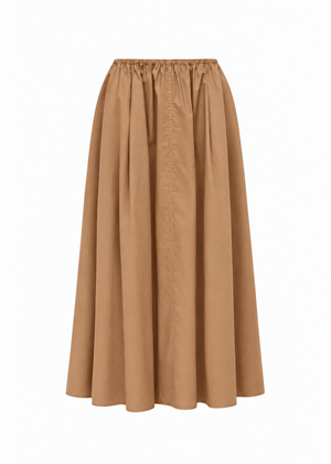 Edison Crushed Cotton Skirt in Saffa from JAC + JACK at Edito Boutique