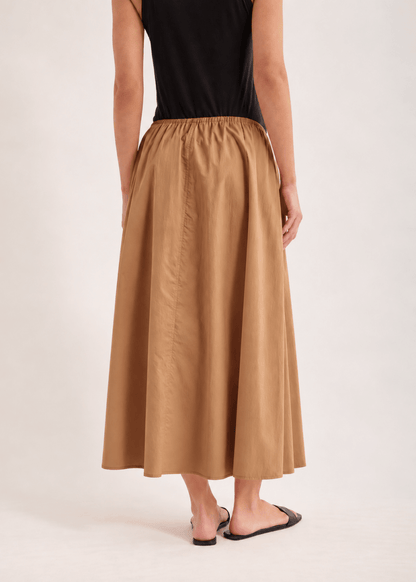 Edison Crushed Cotton Skirt in Saffa from JAC + JACK at Edito Boutique