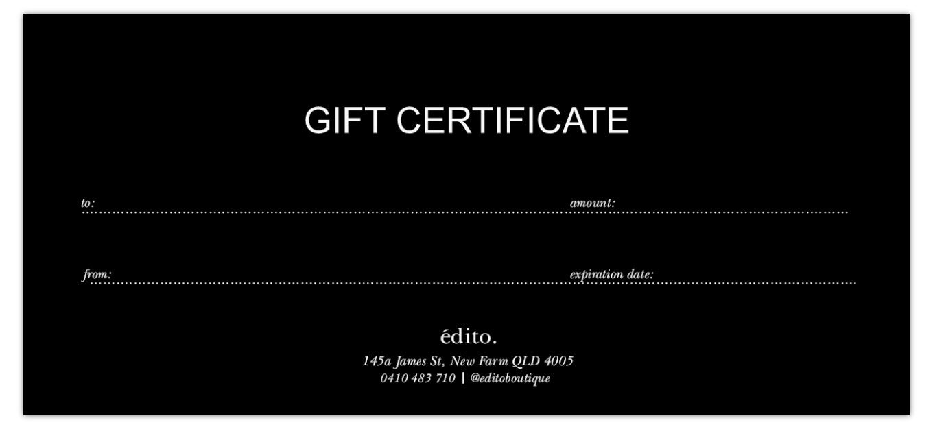 Shop Edito Gift Cards online