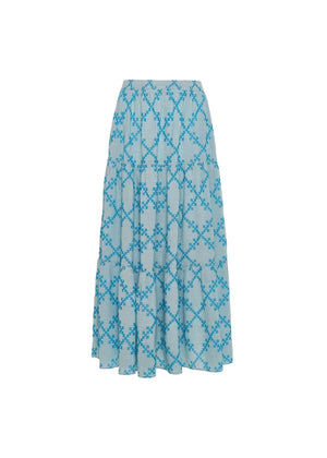 Elara Skirt in Turquoise from DEVOTION TWINS at Edito Boutique