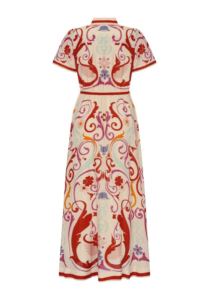 Elisetta Dress in Fileteado from CAROLINA K at Edito Boutique
