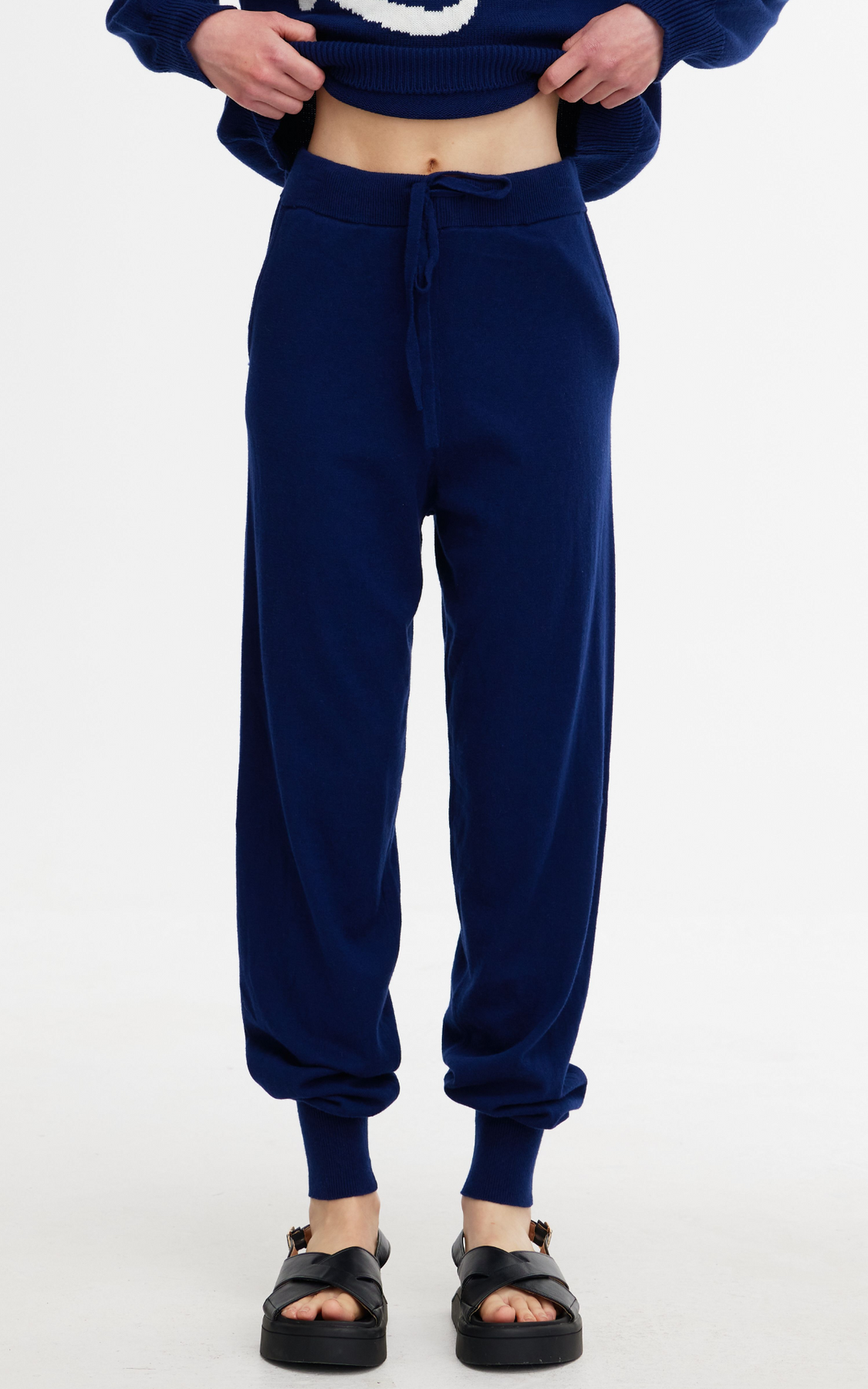 Eliza Knit Pant in Indigo from Kinney