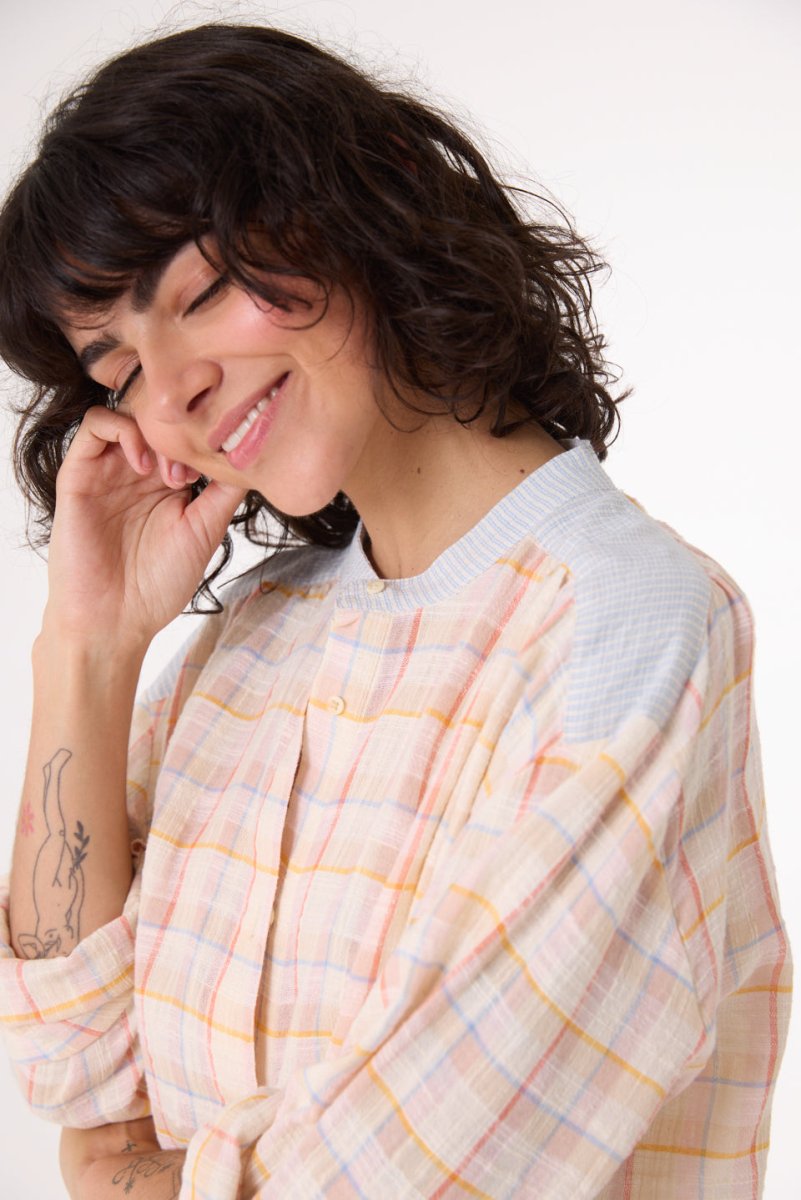 Ella Shirt in Celeste from SACRECOEUR at Edito boutique
