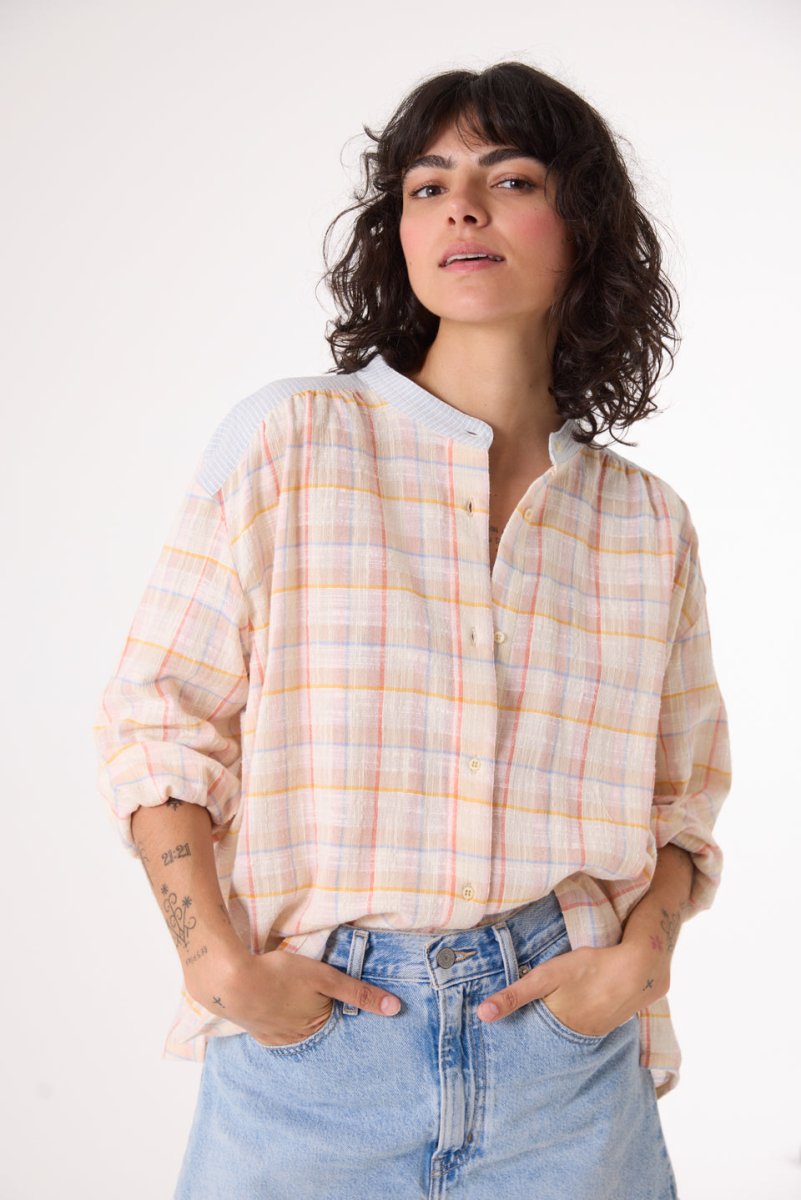 Ella Shirt in Celeste from SACRECOEUR at Edito boutique