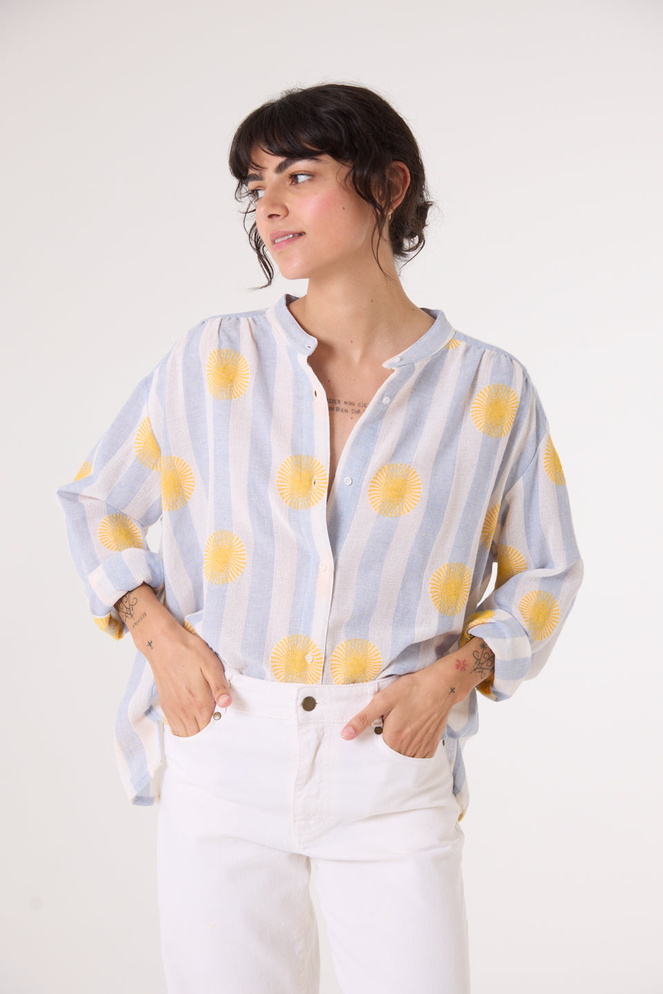 Ella Shirt in Soleil from Sacrecoeur