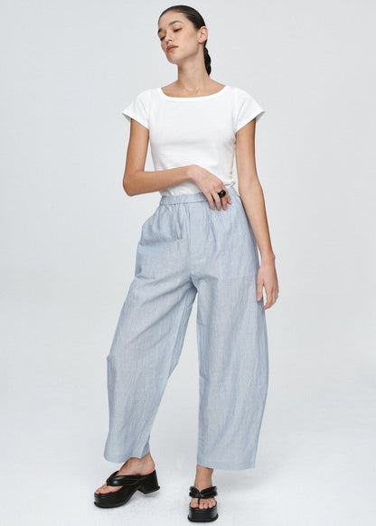 Ellidy Pant in Bleu Stripe from MARLE at Edito boutique