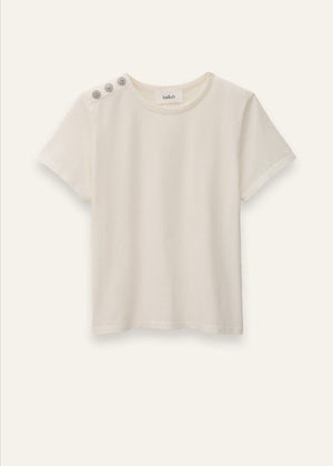 Elmer Tee - Shirt in Ecru from BA&SH at Edito boutique