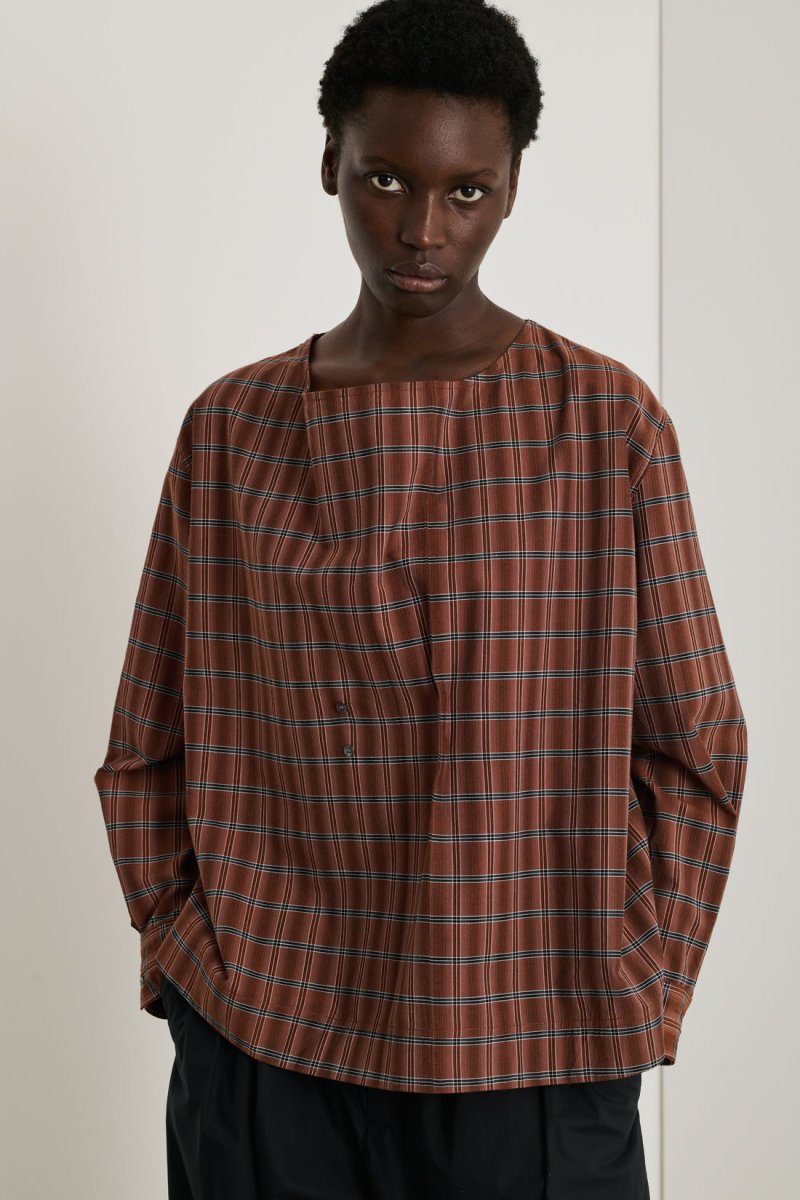 Emeline Shirt in Brown/Black from SOEUR at Edito boutique