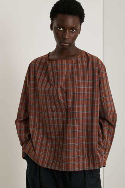 Emeline Shirt in Brown/Black from SOEUR at Edito boutique