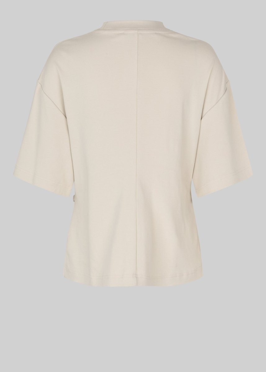 Enora Brooch Tee in Beige from SECOND FEMALE at Edito Boutique