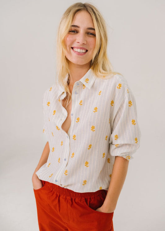 Enora Lamanda Shirt in Stripes from SACRECOEUR at Edito boutique