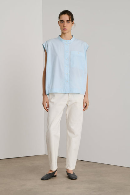 Estonie Blouse in Opal Blue from SOEUR at Edito boutique