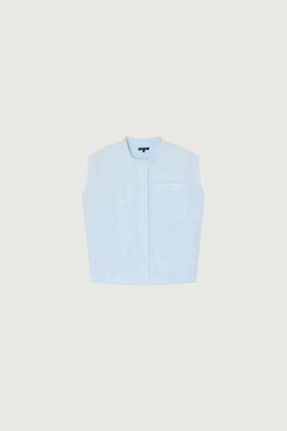Estonie Blouse in Opal Blue from SOEUR at Edito boutique