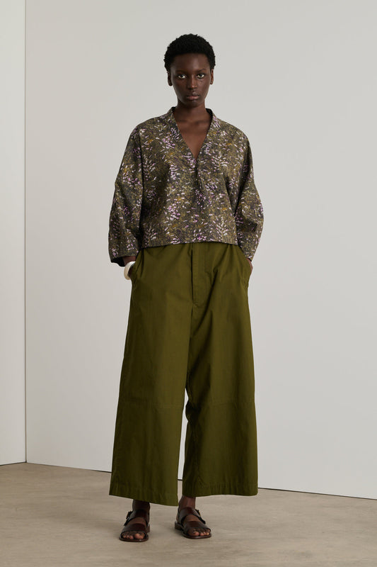 Eteocle Blouse in Khaki/Lilac from Soeur