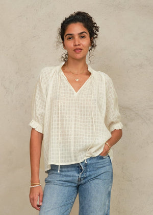 Etta Top in Ecru from M.A.B.E at Edito boutique