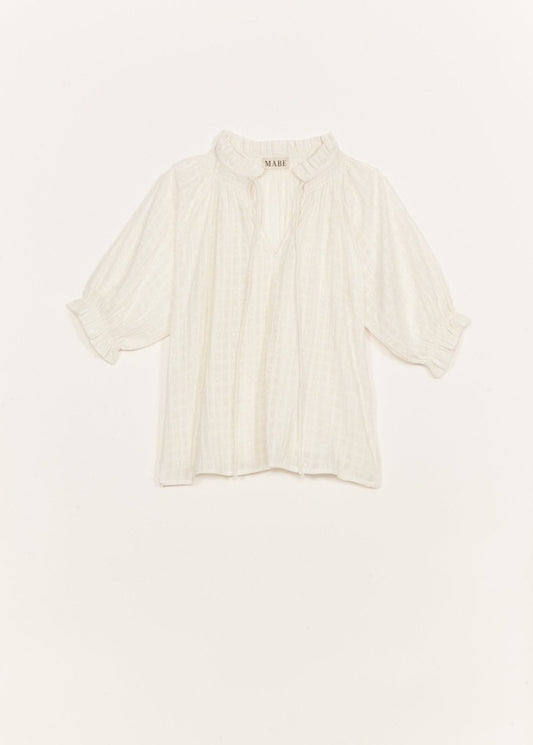 Etta Top in Ecru from M.A.B.E at Edito boutique