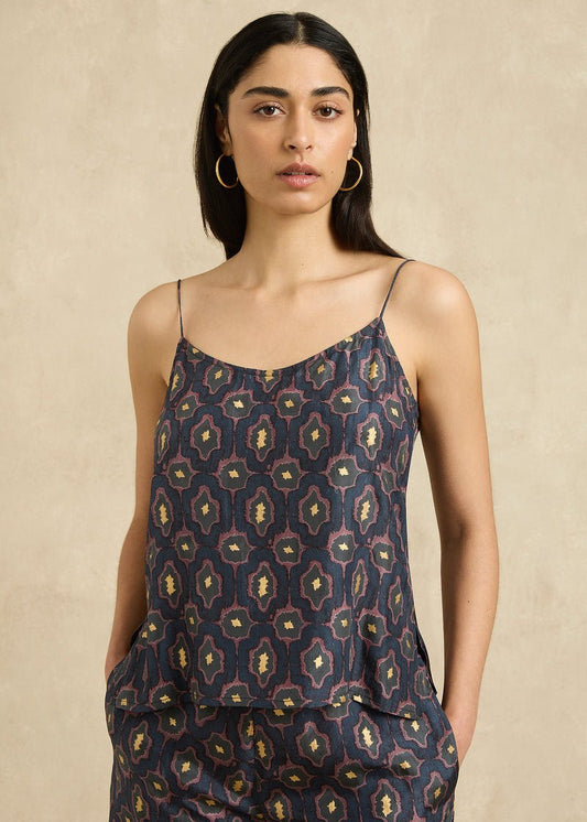 Evelyn Camisole in Charcoal/Gold from HANNAH ARTWEAR at Edito boutique
