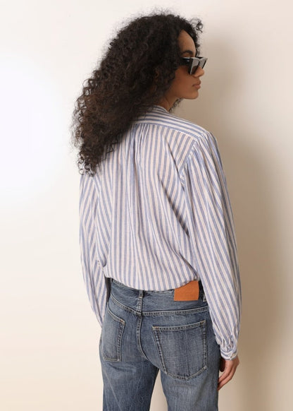 Fa Blouse in Blue Stripe from LAURENCE BRAS at Edito Boutique