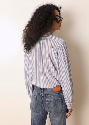 Fa Blouse in Blue Stripe from LAURENCE BRAS at Edito Boutique