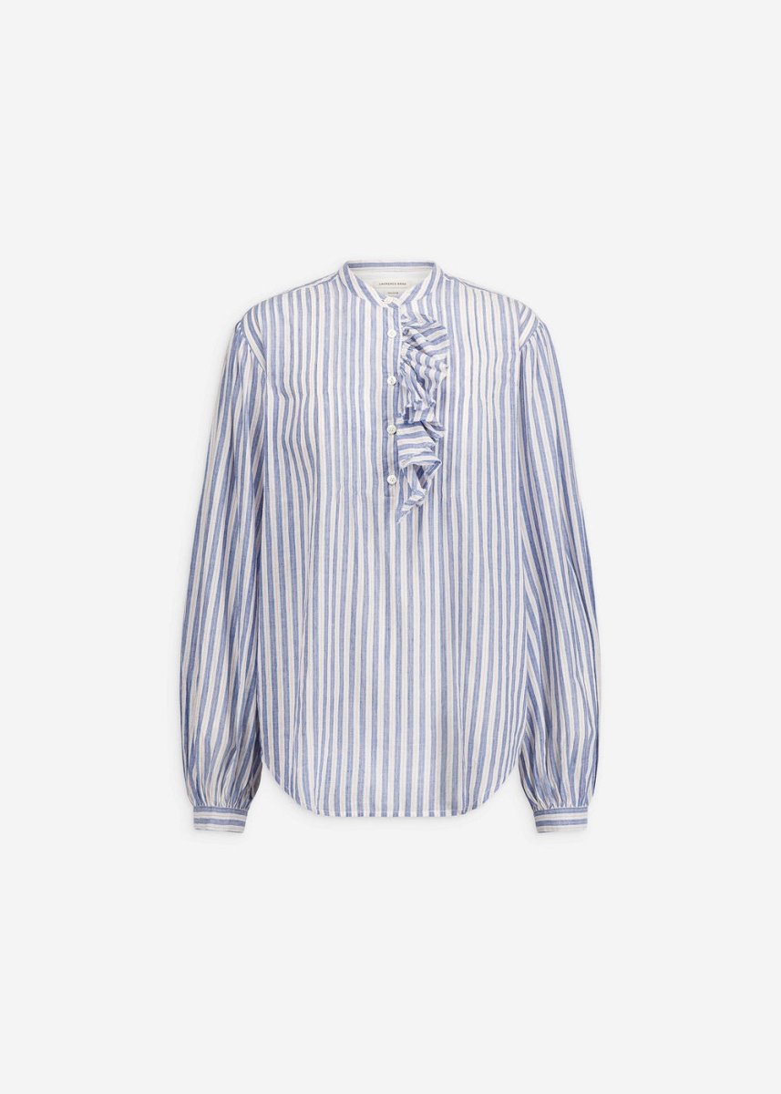 Fa Blouse in Blue Stripe from LAURENCE BRAS at Edito Boutique