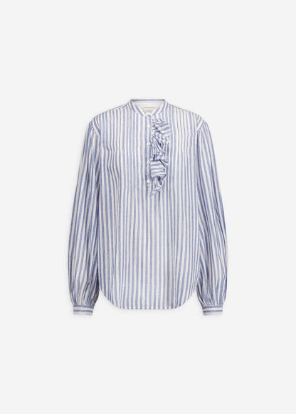 Fa Blouse in Blue Stripe from LAURENCE BRAS at Edito Boutique
