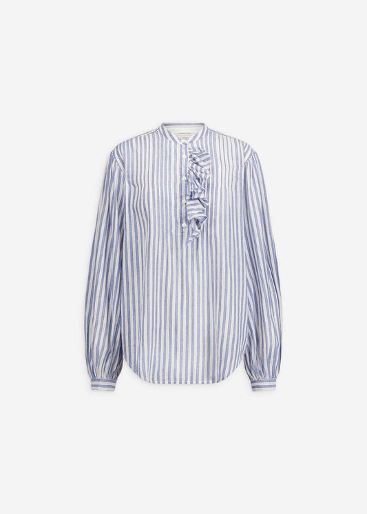 Fa Blouse in Blue Stripe from LAURENCE BRAS at Edito Boutique