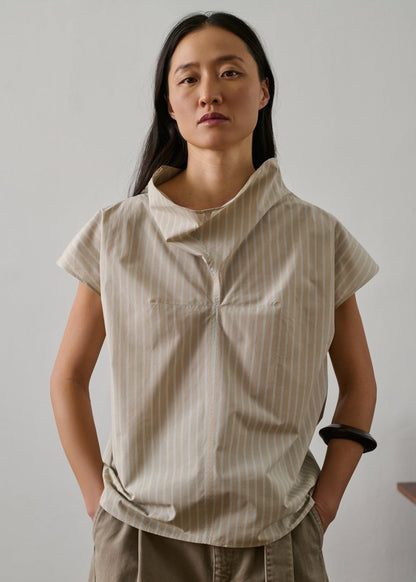 Farah Blouse in Grey/Blue from SOEUR at Edito boutique