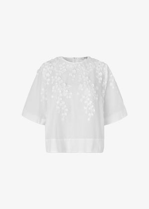 Farrow Blouse in White from SECOND FEMALE at Edito Boutique