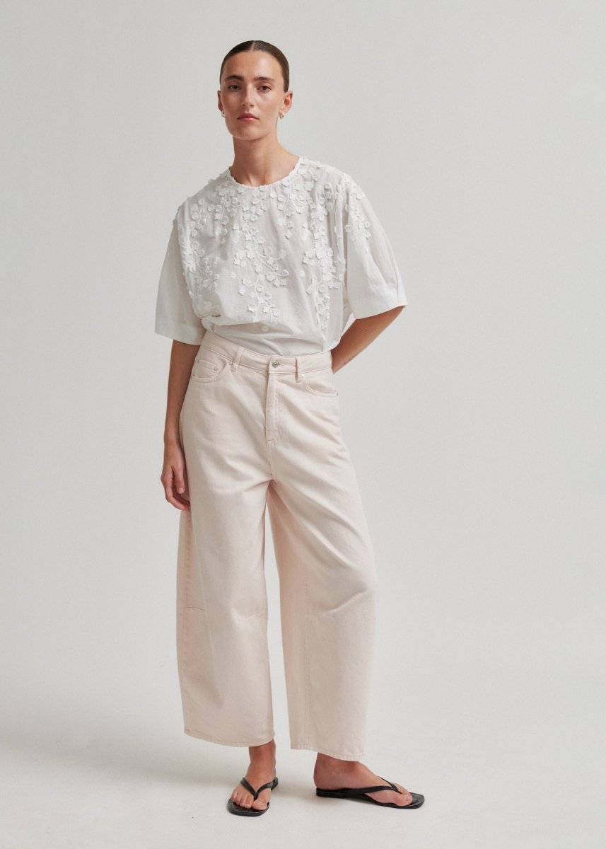 Farrow Blouse in White from SECOND FEMALE at Edito Boutique