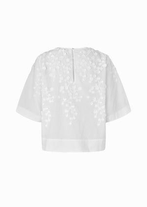 Farrow Blouse in White from SECOND FEMALE at Edito Boutique